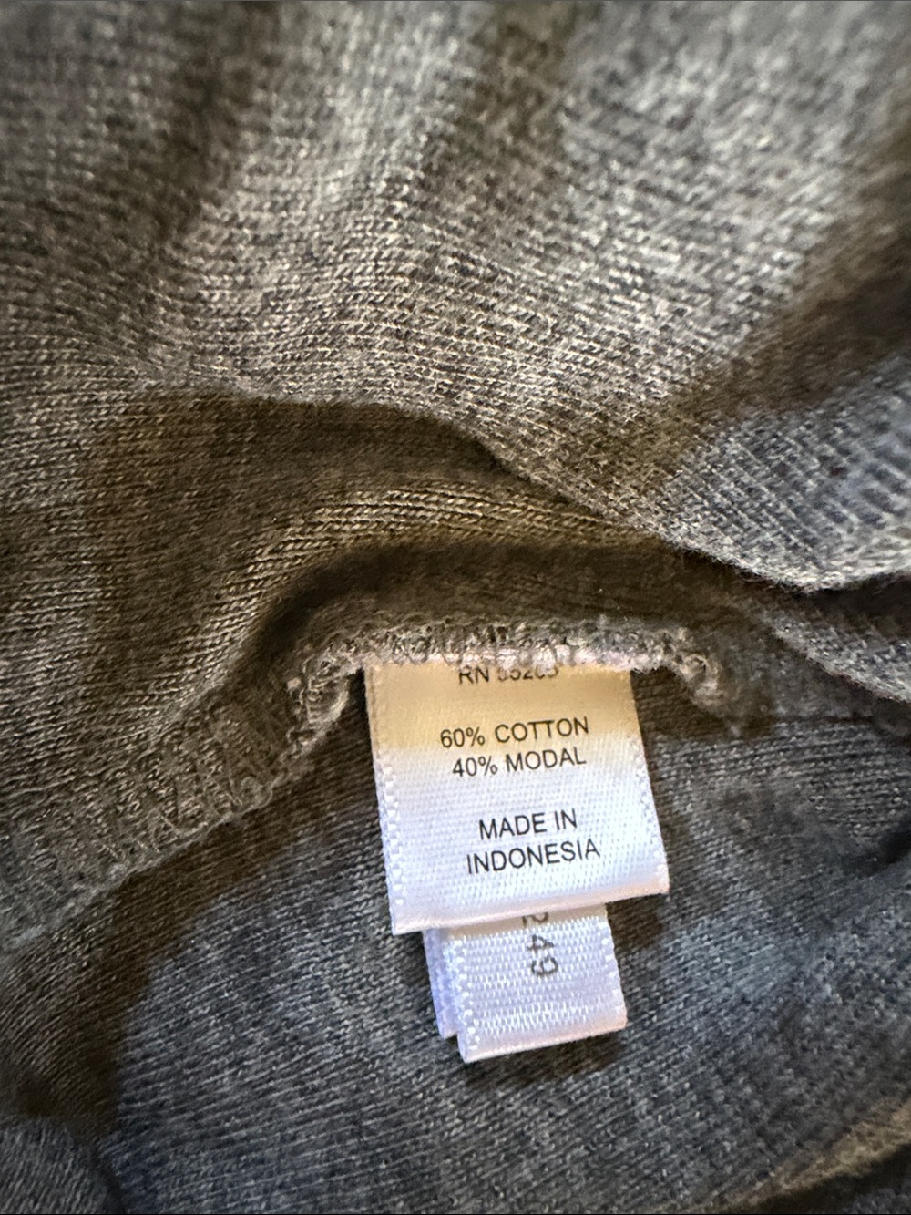 Vintage Y2K soft Gray Short-Sleeve draped V-Neck 1/2 sleeve Sweater Top blouse - Picture 4 of 4